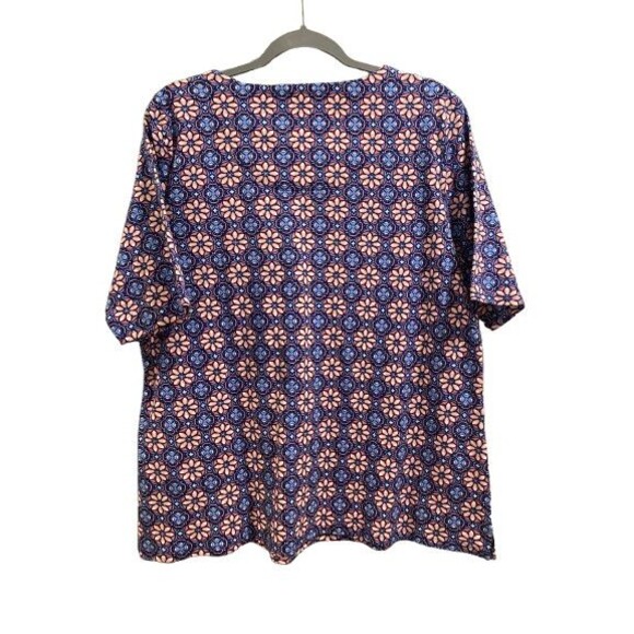 Women's XXL T-shirt Croft & Barrow Elbow Sleeve Splitneck Cotton NWT - Picture 2 of 2